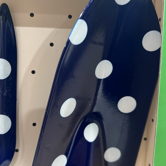 Kate Spade Navy Dots Garden Tool Box Set - Picture 4 of 5
